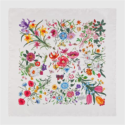 gucci foulard flora|Gucci Flora pattern.